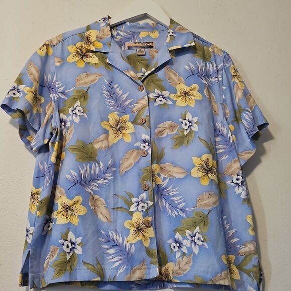 Sunset COVE WOMAN HAWIIAN SHIRT - Picture 1 of 6